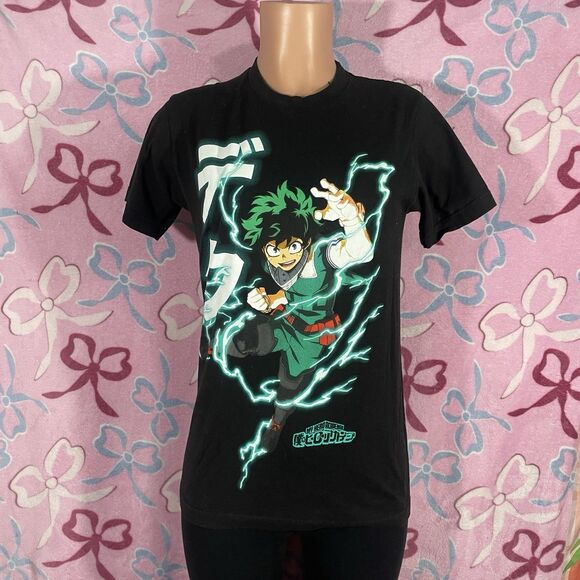 Funimation My Hero Academia Deku Graphic Print Tee Size Small - Picture 1 of 6